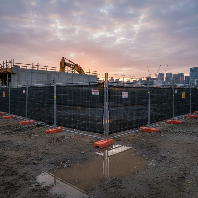 Commercial Fence Construction