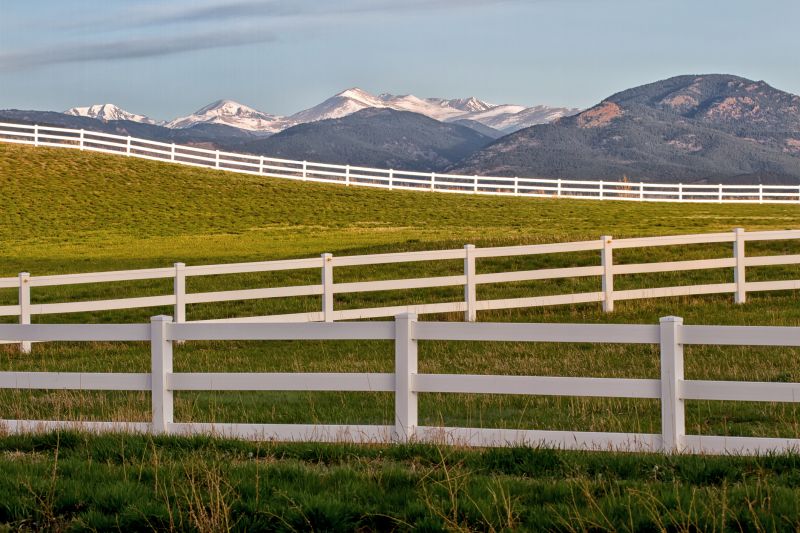 Split Rail Fence with Gates